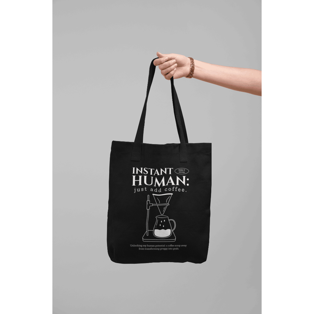 VirtueVibes - Tas Tote Bag Kanvas Custom - Totebag Pria Wanita