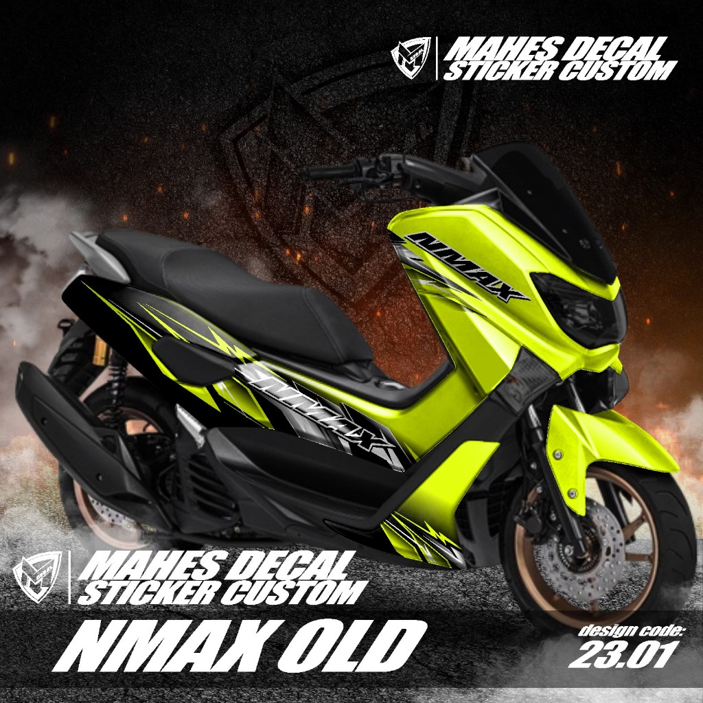 Mahes Decal - Decal Sticker Nmax Old Fullbody 2015 2016 2017 2018 2019 Decal Nmax Old Full Body polo
