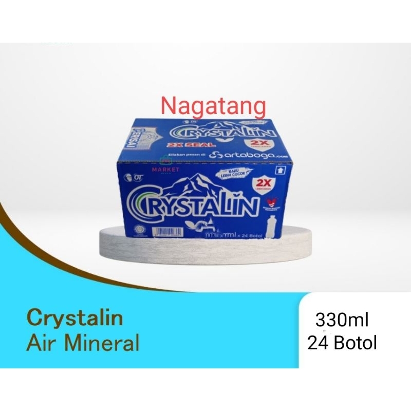 

CYSTALIN 330ML AIR MINERAL 1 KARTON ISI 24 BOTOL.