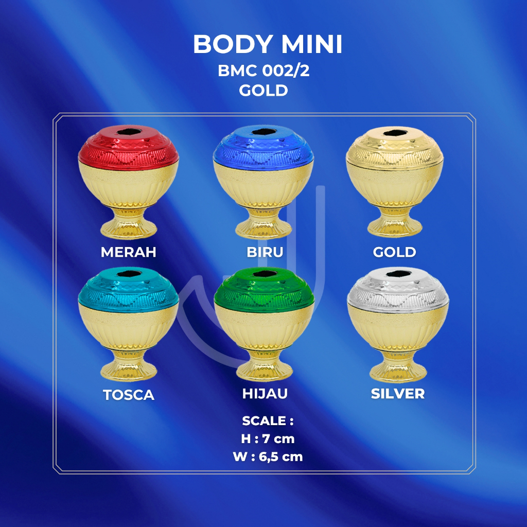 mini cup set BMC model 02 / body piala / kaki piala (12 pcs)