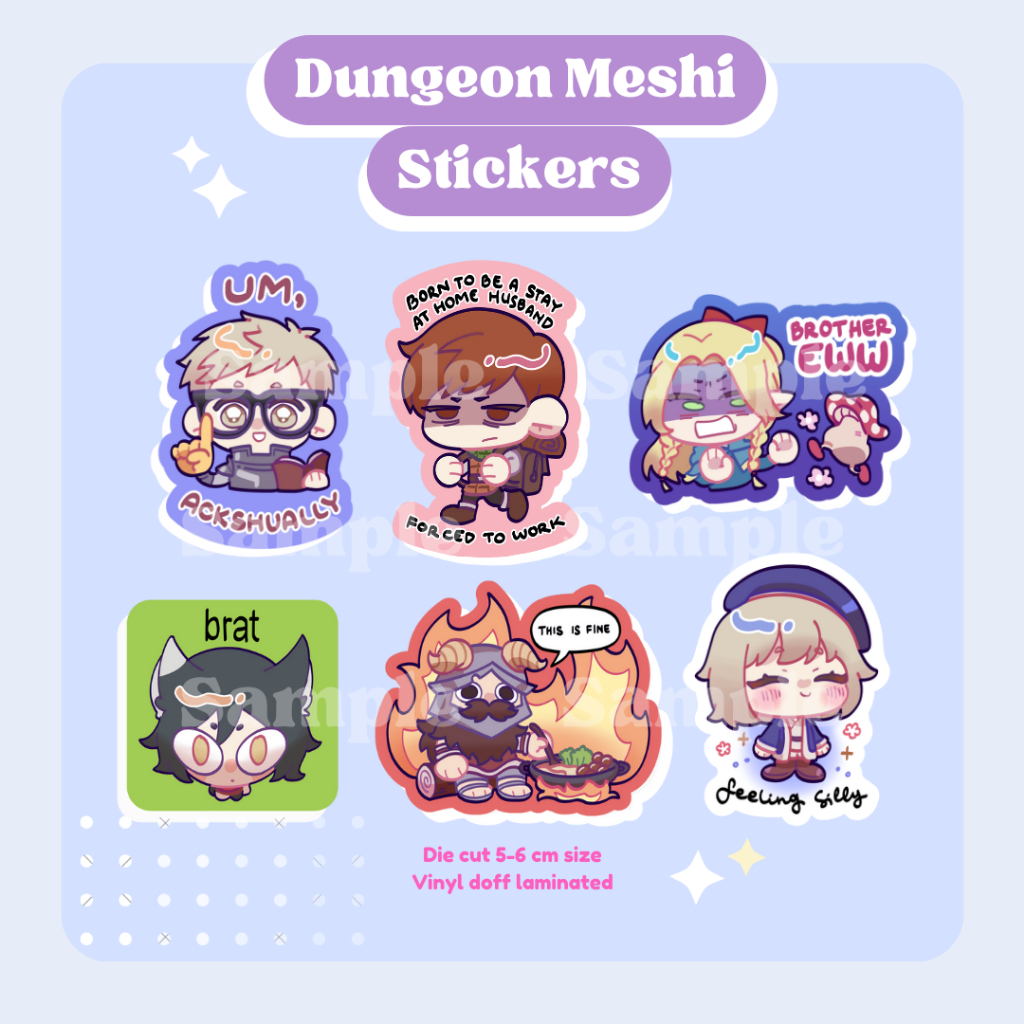 

Dungeon Meshi Stickers | Delicious in Dungeon Stickers | Sticker Anime Aesthetic