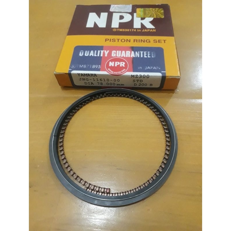 MZ300 Ring Piston Ring Seher Std Mesin Yamaha MZ300 NPR Hologram Original