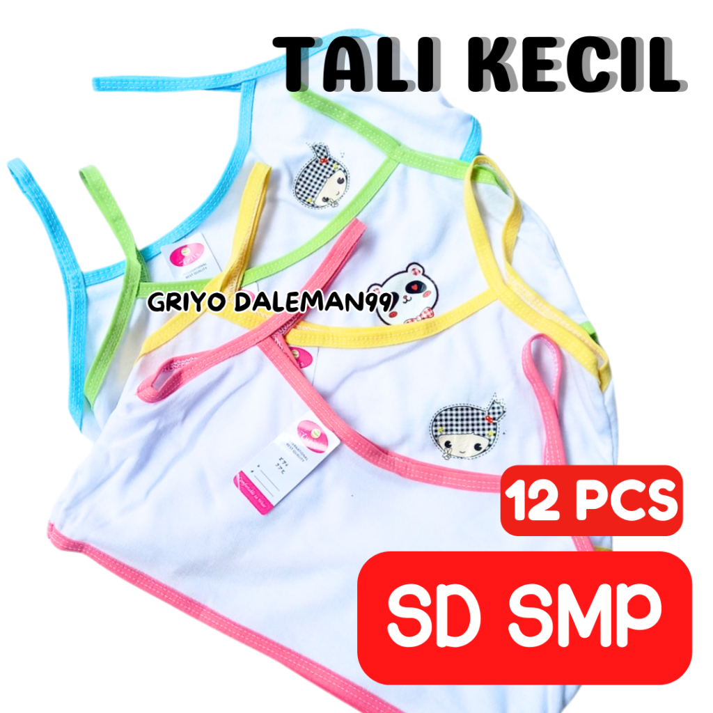 TERMMURAH 12 PCS Mini Set Anak Perempuan/ Miniset Tanpa Busa Remaja/BH Anak Perempuan/Pakaian Dalam 