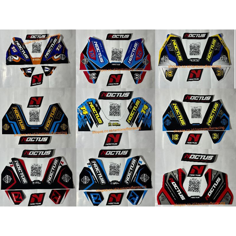 STIKER NORIFUMI STICKER NORIFUMI NOCTUS STIKER KNALPOT NORIFUMI NOCTUS