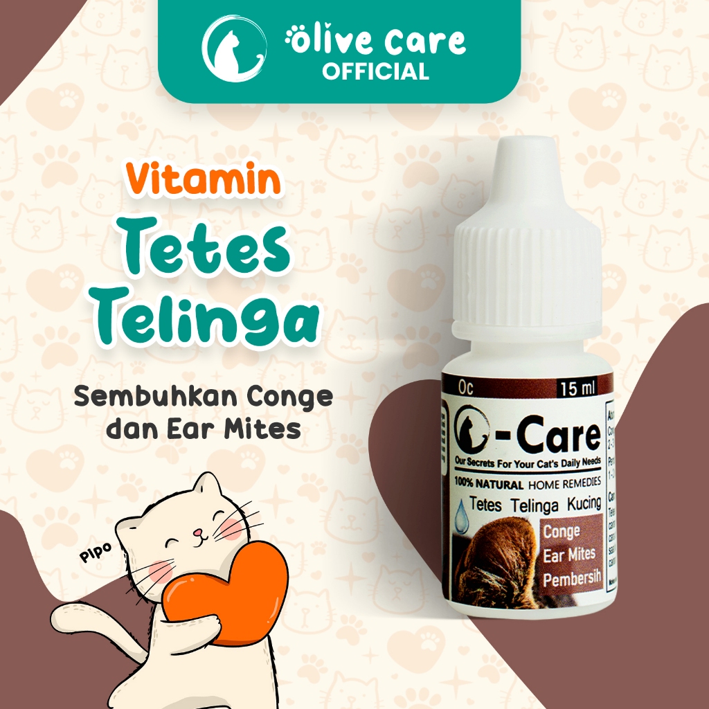 Olive Care Tetes Telinga Kucing Untuk Conge & Ear Mites