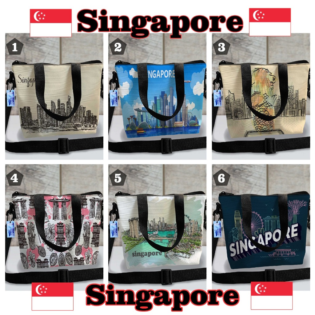 TAS SOUVENIR WANITA NEGARA SINGAPORE BISA TENG TENG BISA SELEMPANG