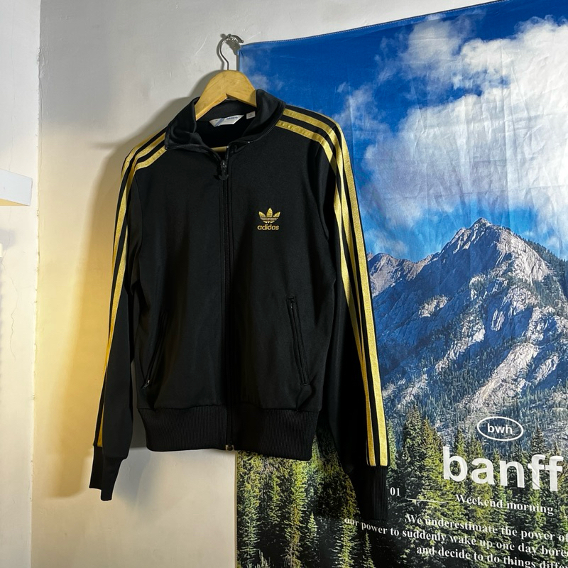 Tractop Adidas Firebird Gold Big Logo Second Original