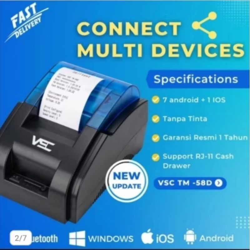 paket printer kasir pom spbu plus aplikasi cetak nota pom SPBU (android)