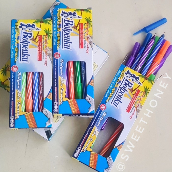 

12 PCS BOLPENKU BOLPEN ULIR BERKUALITAS