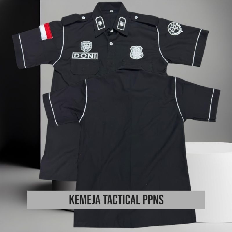Kemeja Tactical PPNS Bordir Timbul Custom