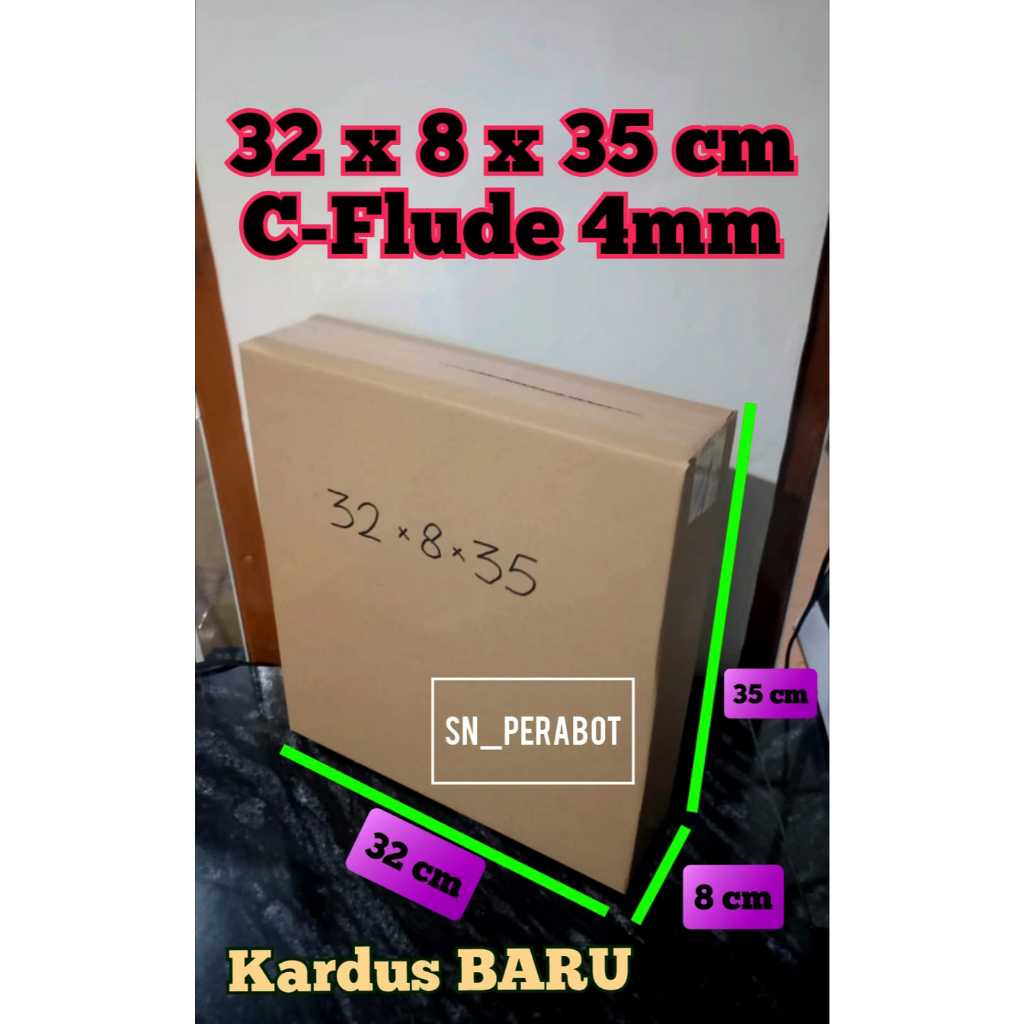 

NEW PRODUK !!! C-FLUDE TEBAL 4MM KARDUS BOX PACKING 32x8x35cm / KARDUS PACKING ONLINE SHOP 32 x 8 x 35 cm kardus karton box packing