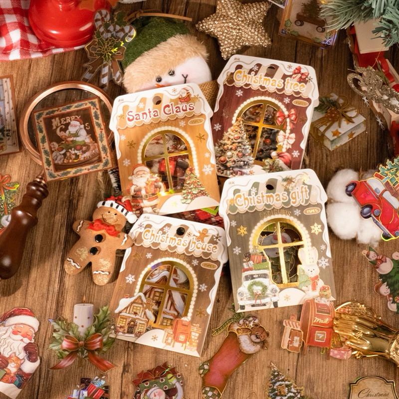 

flake sticker PET Natal , christmas