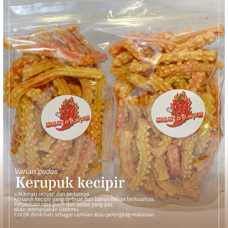 

krupuk kecipir pedas - snack - makanan ringan - kripik