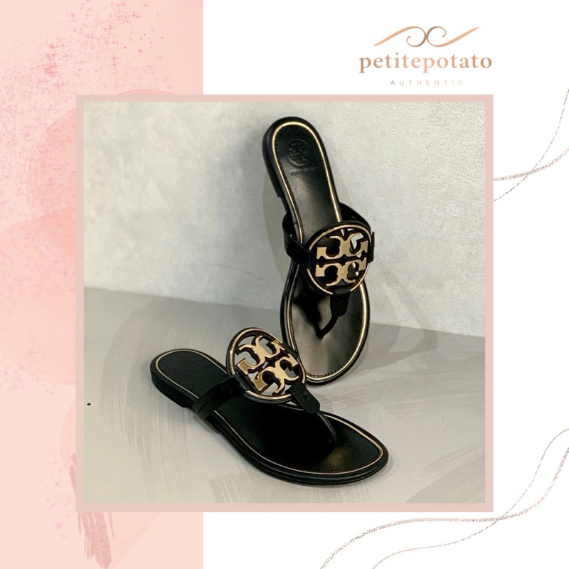SANDAL BRANDED WANITA TORY BURCH MILLER METAL THONG