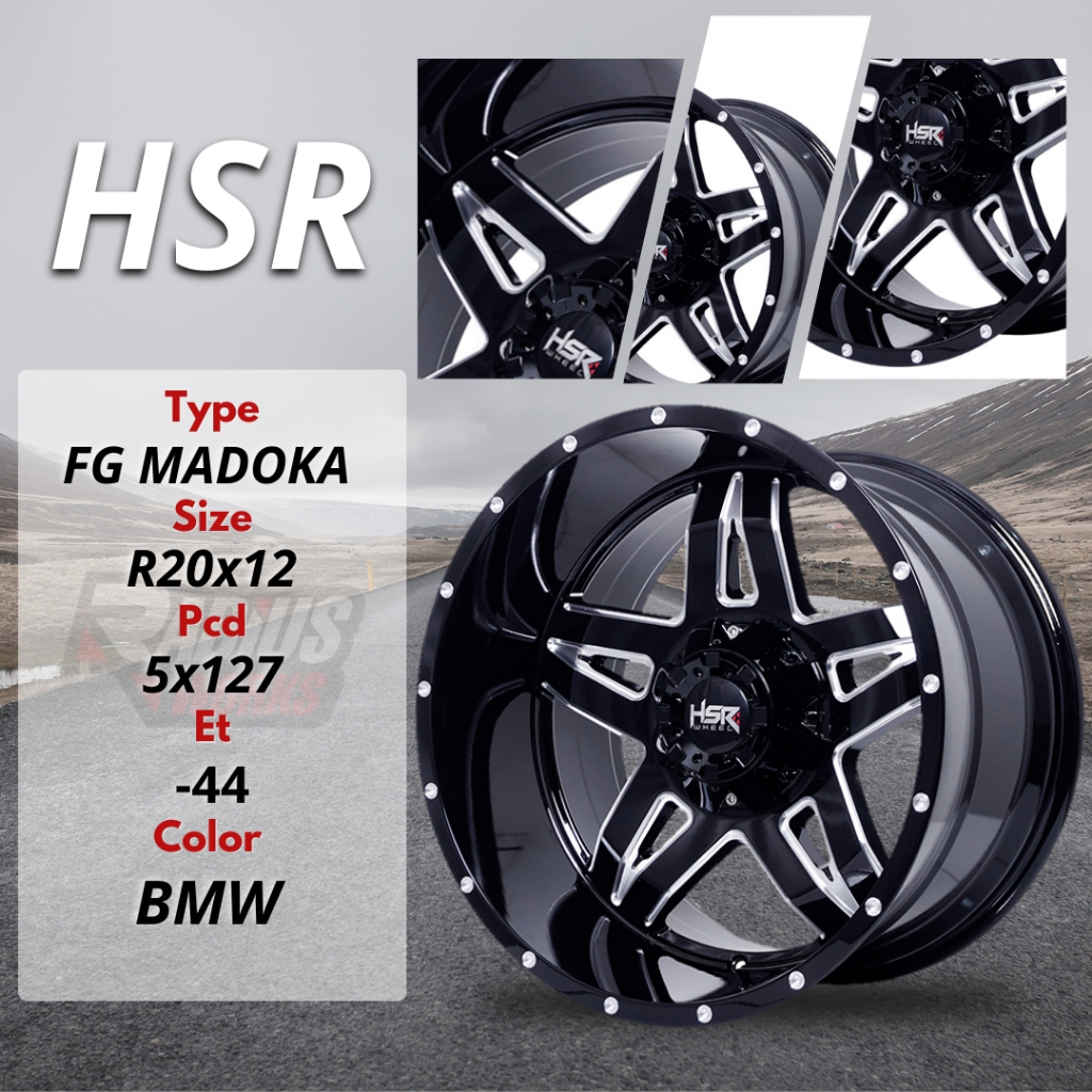 VELG MOBIL RUBICON SAHARA JEEP WRANGLER RING 20 FG  MADOKA HSR