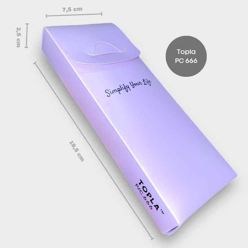 

TOPLA Kotak Pensil Topla PC 666 - Desain Warna Pastel Murah & Berkualitas