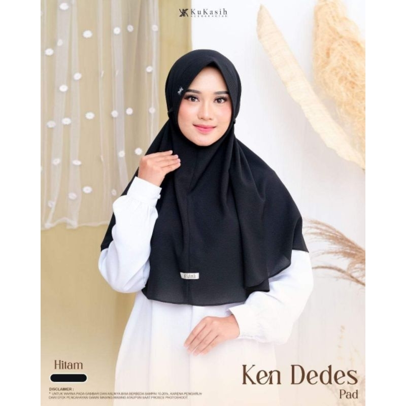 KuKasih Ken Dedes Jilbab Hijab Khimar Kerudung Instan Free Masker by KuKasih