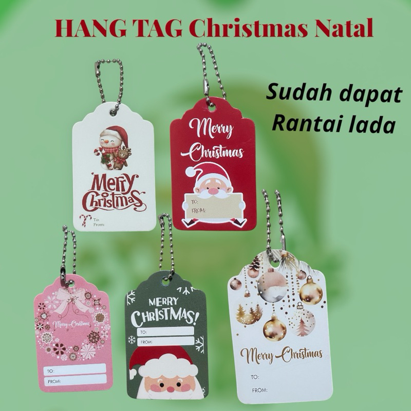 

READY STOCK | HANGTAG NATAL | HANGTAG CHRISTMAS | TAG NATAL | HANGTAG PARCEL NATAL