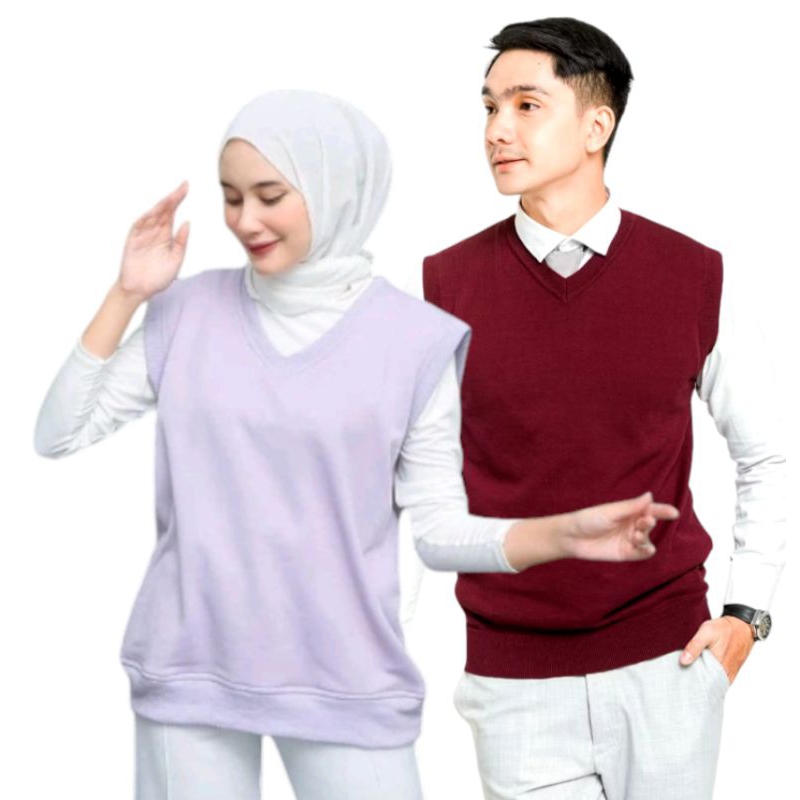ROMPI MODEL RAJUT ROMPI VEST PEREMPUAN DAN LAKI LAKI DEWASA