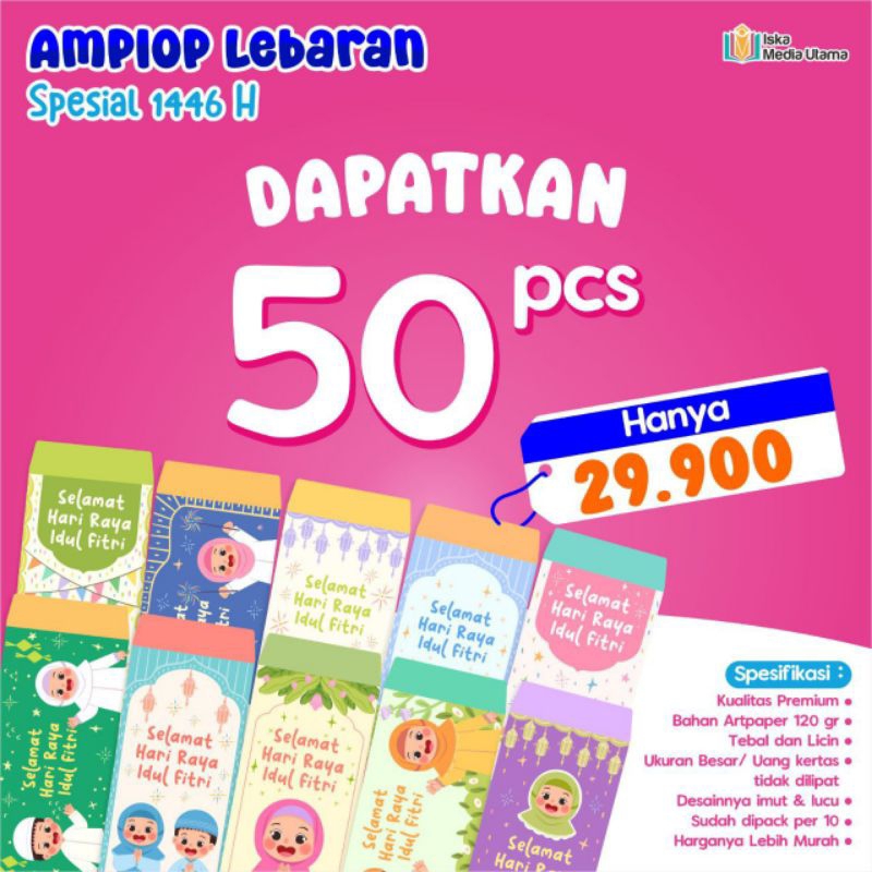 

50 AMPLOP LEBARAN SPESIAL PALING MURAH