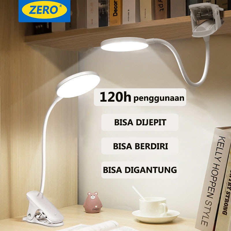 Lampu Meja Lampu Belajar Jepit USB LED Portable Charge Touch Screen Adjustable 7000K