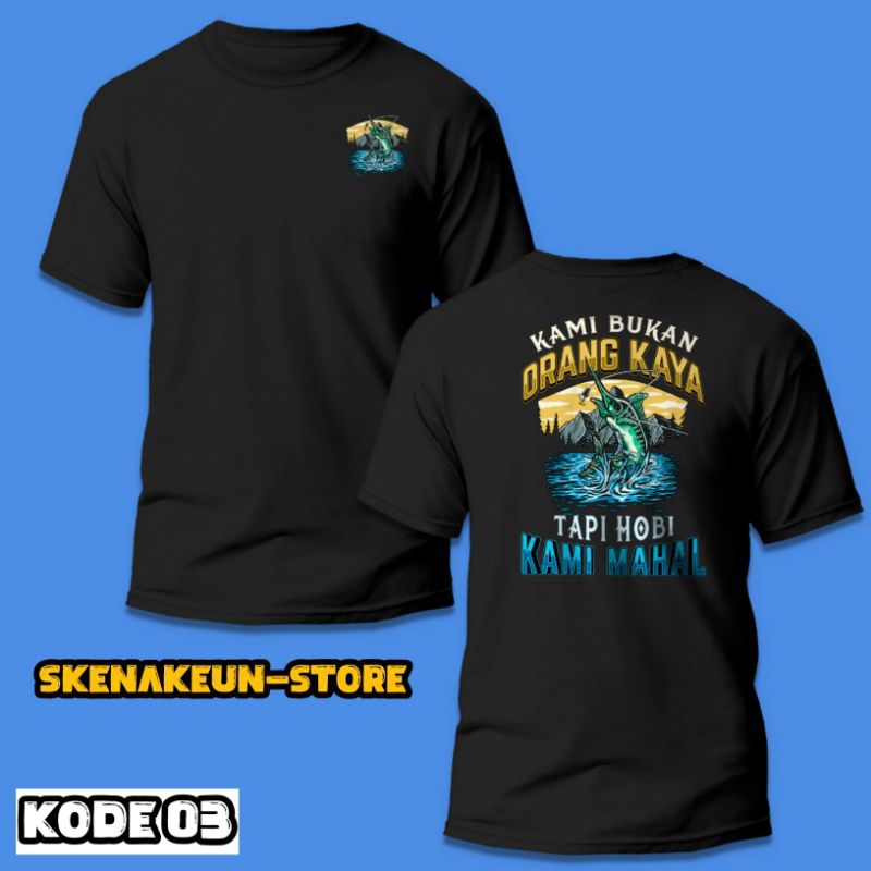 BAJU MANCING KAOS HOBI PEMANCING KEREN BAHAN BERKUALITAS