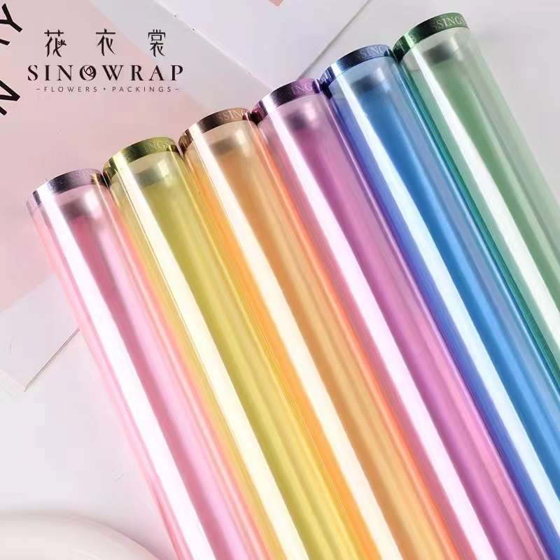 

MYSTYLE FLOWER WRAPPING BINGKAI TRANSPARAN HOLOGRAM KERTAS BUNGA CJYGGD RAINBOW PLASTIK OPP MURAH