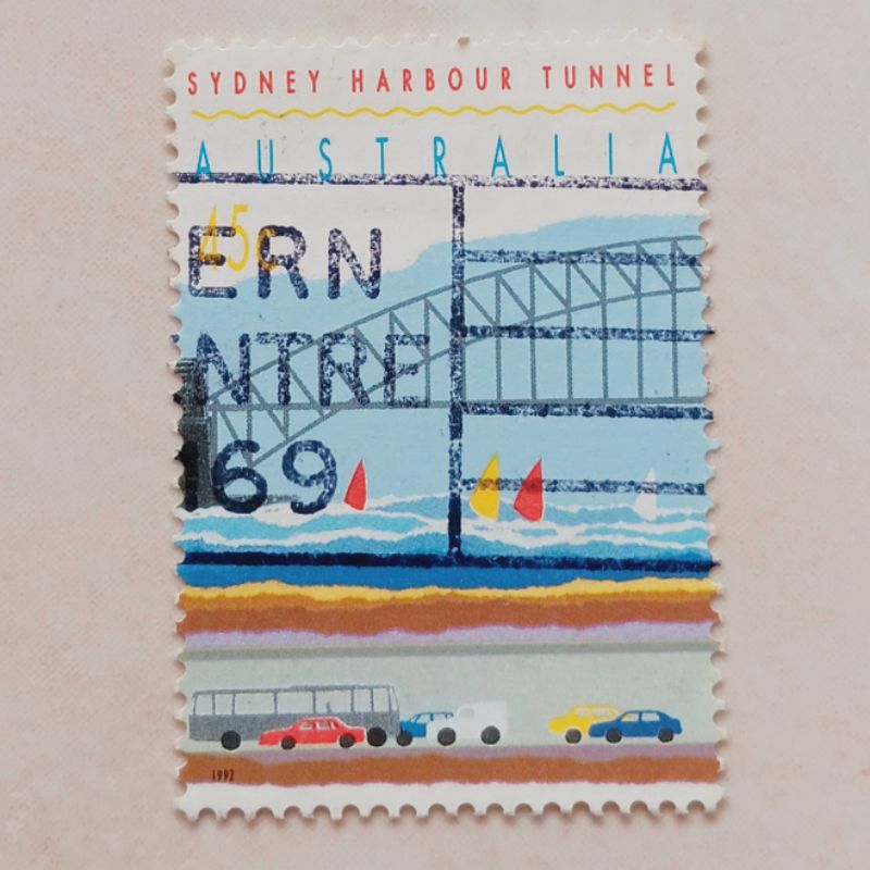 

(AD) Perangko Australia 1992 Opening of Sydney Harbour Tunnel 45 cent Used