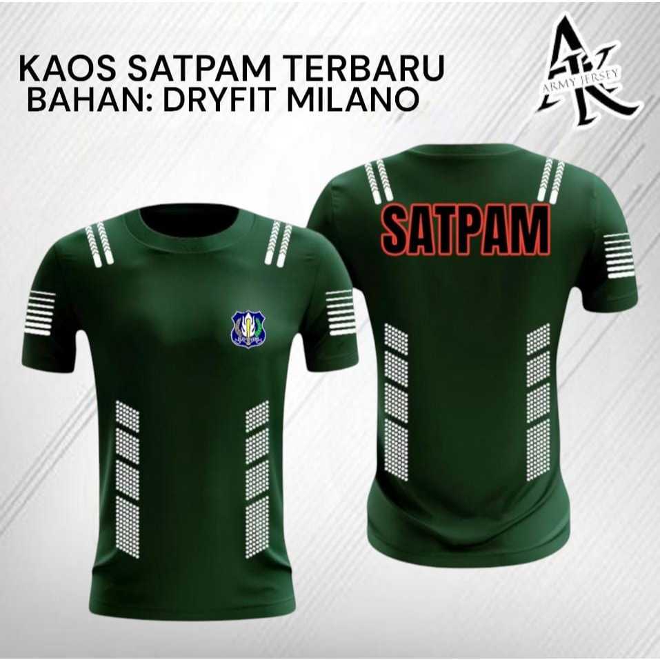 KAOS SABLON SATPAM /JERSEY SATPAM /BAHAN DRYFIT MILANO