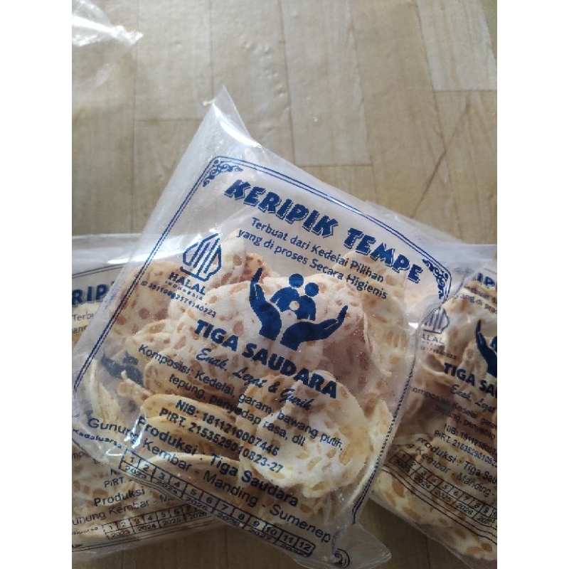 

Kripik Tempe Madura Cap TIGA SAUDARA enak gurih dan renyah