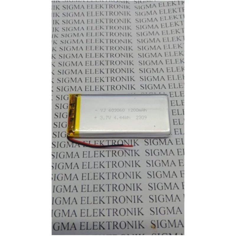 Baterai Lithium Polimer 3,7V 1200 mAh (603060)