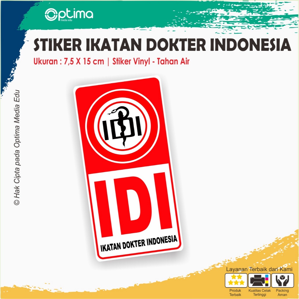 

Stiker IDI / Ikatan Dokter Indonesia