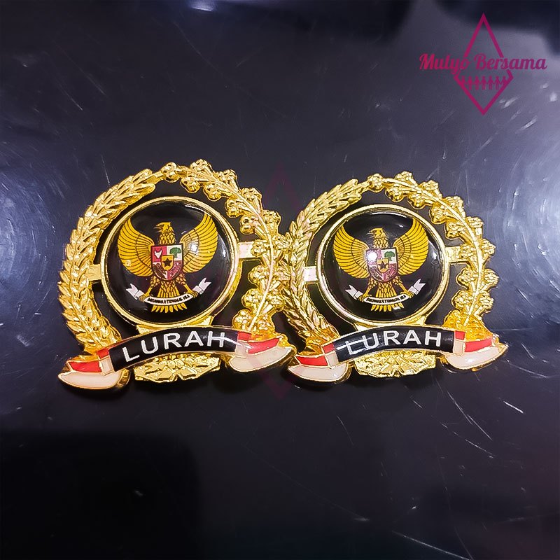 Pin Lurah Kades Padi Kapas Pin Lurah Garuda Hitam Murah - Mulyo Bersama