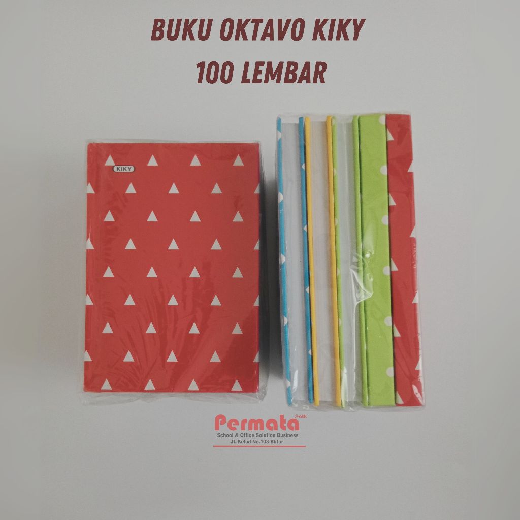 

Buku Oktavo KIKY Model Polkadot Isi 100 Lembar 1 Pack Isi 5 Buku