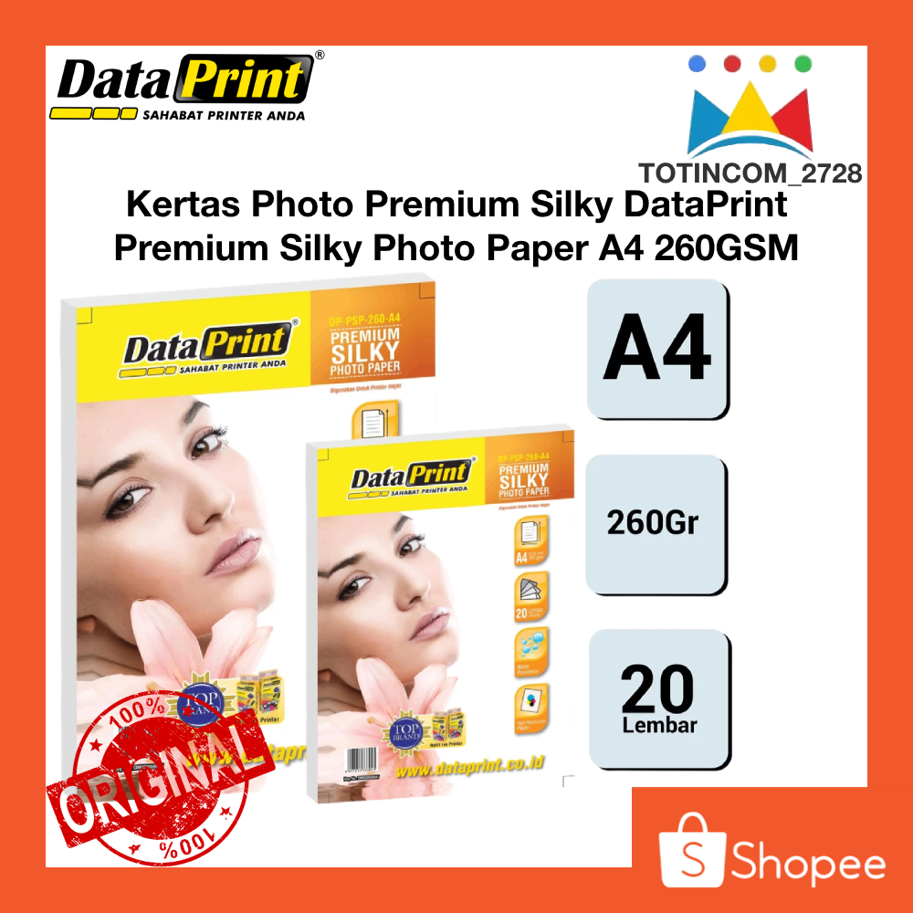

Data Print Premium Silky Photo Paper 260gsm A4