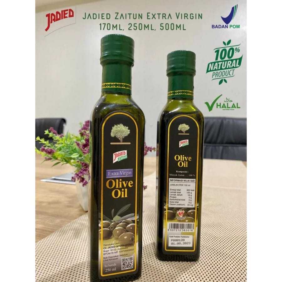 

Jadied Extra Virgin Oil Minyak Zaitun Premium Quality Terbaik 500ML , 250ML , 125ML Original 100%