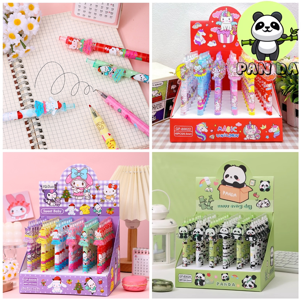 

PULPEN GP SET KARAKTER ISI 48PCS BOLPOINT ATK ALAT TULIS TINTA GEL PEN BOLPEN MOTIF LUCU IMUT