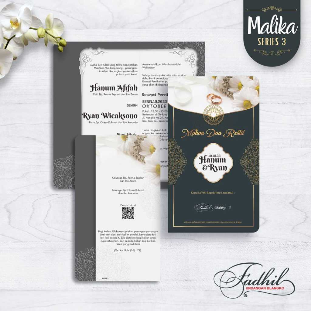 CETAK UNDANGAN PERNIKAHAN / KHITAN MALIKA3