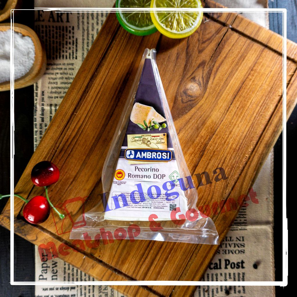 

AMBROSI KEJU PARMESAN PECORINO ROMANO PDO DOP CHEESE 200GR