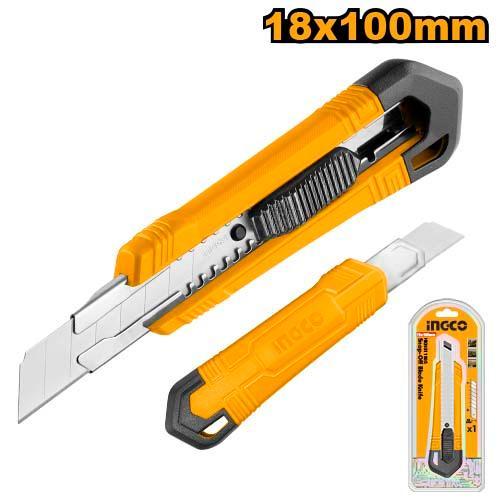 

Pisau Cutter Besar AutoLock (18mm) INGCO HKNS11805 Cuter Pemotong Cut