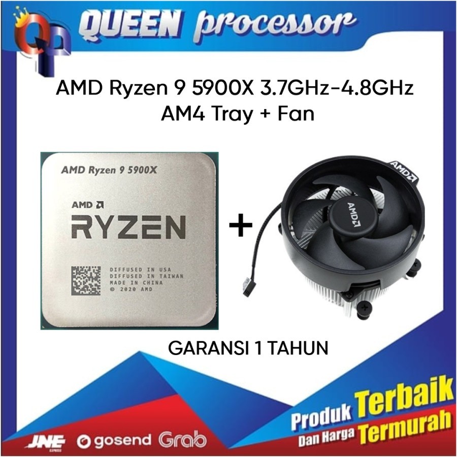 PROCESSOR AMD RYZEN 9 5900X ( TRAY + FAN )