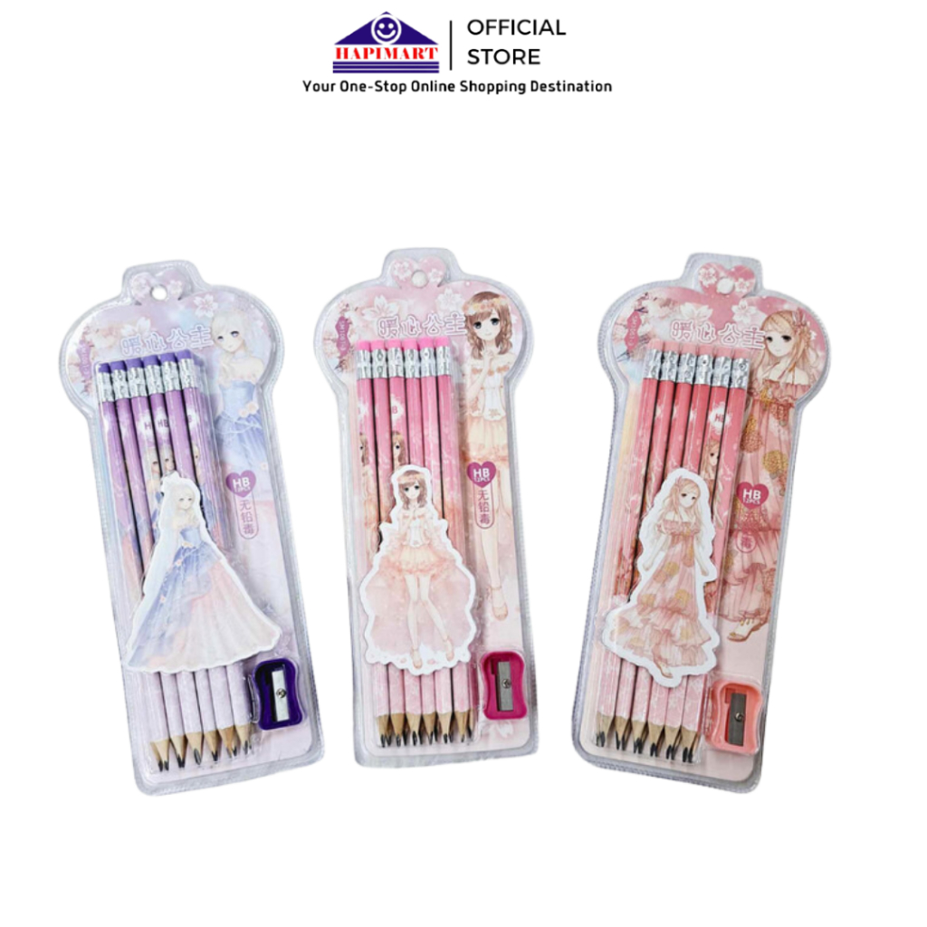 

Pensil Raut HB Motif Putri Jepang Set Alat Tulis Sekolah+Rautan 12Pcs