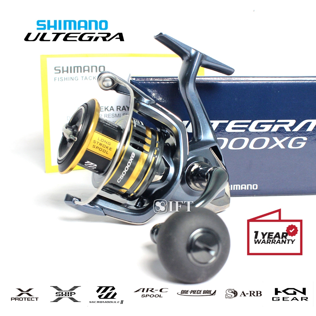 Reel Shimano ULTEGRA FC [2021] Power Handle 1000 2500 C3000 4000 C5000 HG/XG CI4+ Hagane Resmi