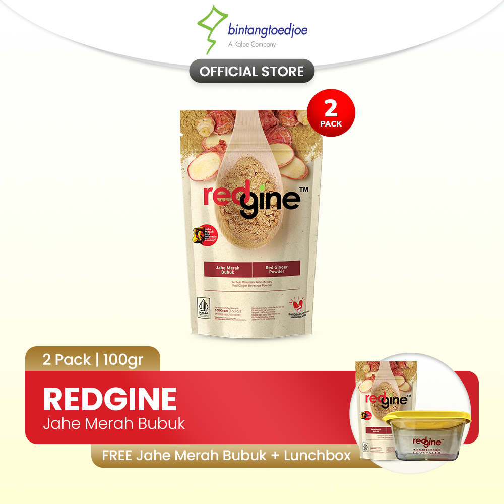 

[BUY 2 GET 1] Jahe Merah Bubuk - Redgine FREE Lunch Box
