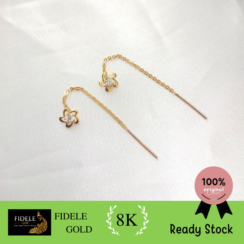 Anting tlusup lestari simple murah toko emas surabaya emas 375