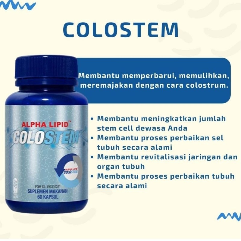 colostem colosteum alpha lipid menstimulasi pembentukan sel baru