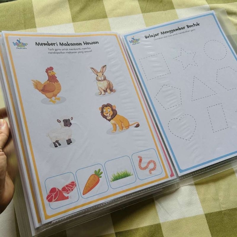 

Worksheet Activity Toddler 2-4 Tahun Wipe and Clean bonus Spidol