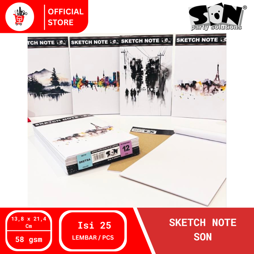 

Writing Pad | Note Pad | Blok Note Polos Son 25 Lembar (1 PCS)