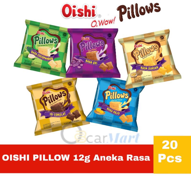 

OISHI PILLOWS 1 Pack isi 20 Ubi Keju Cokelat Oscarmart