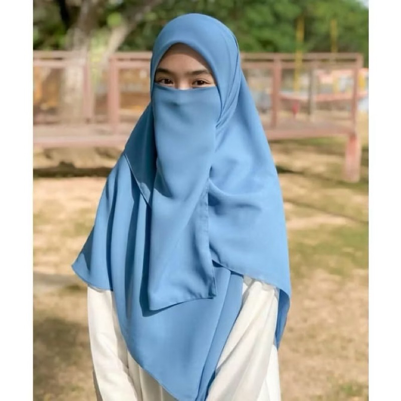 jilbab segi 4 set cadar